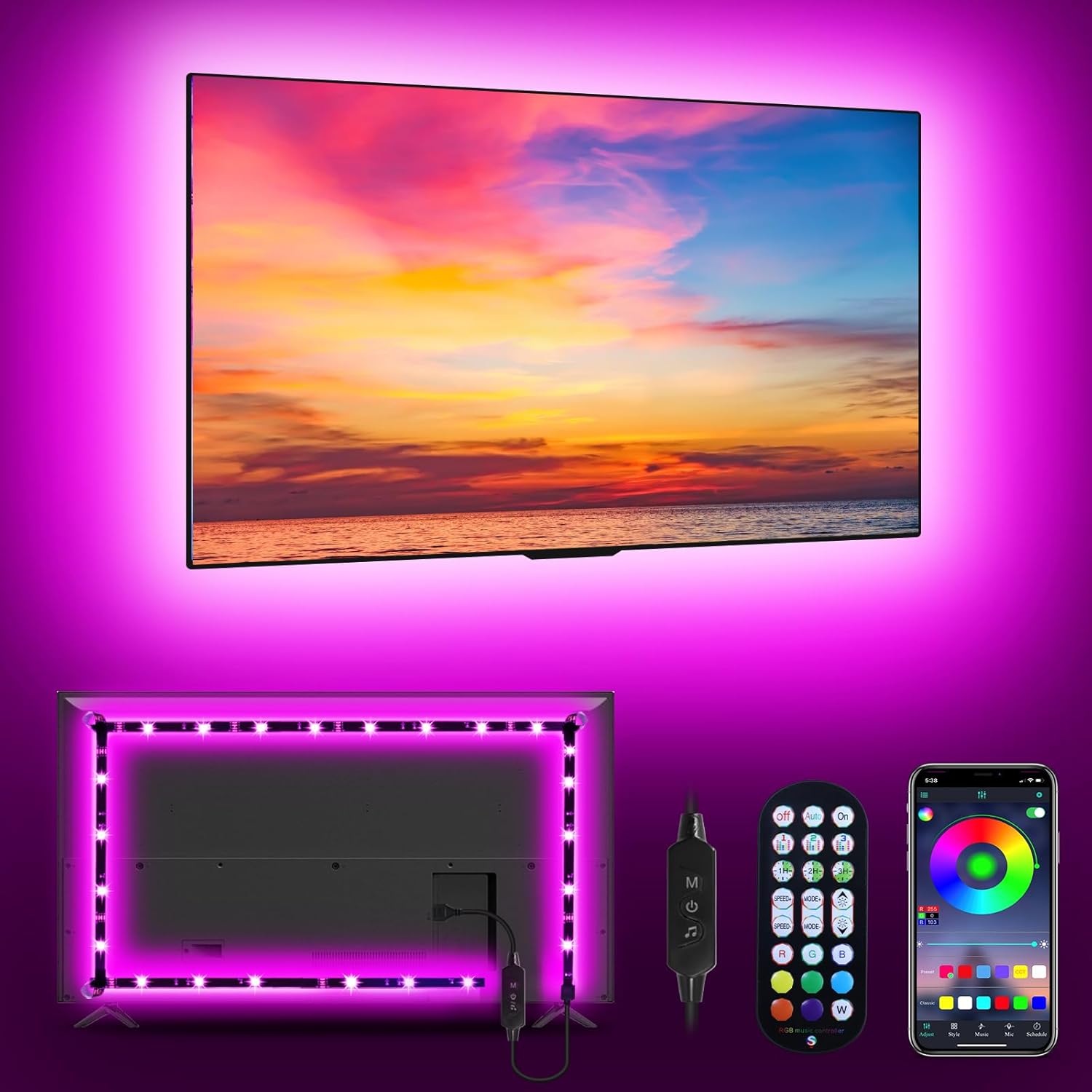 Ambient TV Backlight Pro Strip